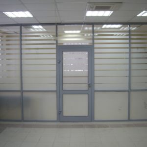 Цельностеклянная офисная противопожарная перегородка / серия FRM5284